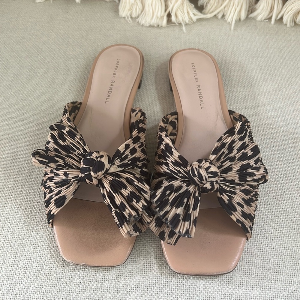 Loeffler Randall Daphne Knot Sandal in Leopard